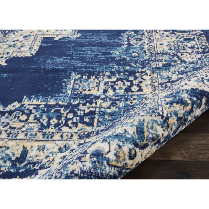 Nourison Grafix Area Rug GRF14-Navy Blue