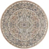 Nourison Home Quarry QUA05 Beige Grey 5 ft. 3 in. Round Area Rug