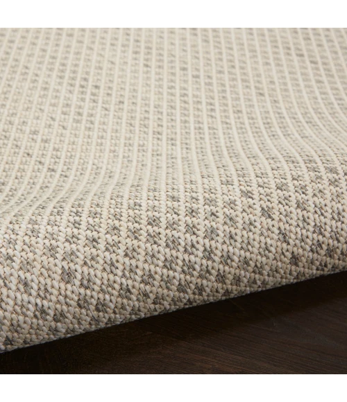 Nourison Courtyard Area Rug COU01-Ivory Silver