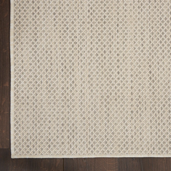 Nourison Courtyard Area Rug COU01 Ivory/Silver