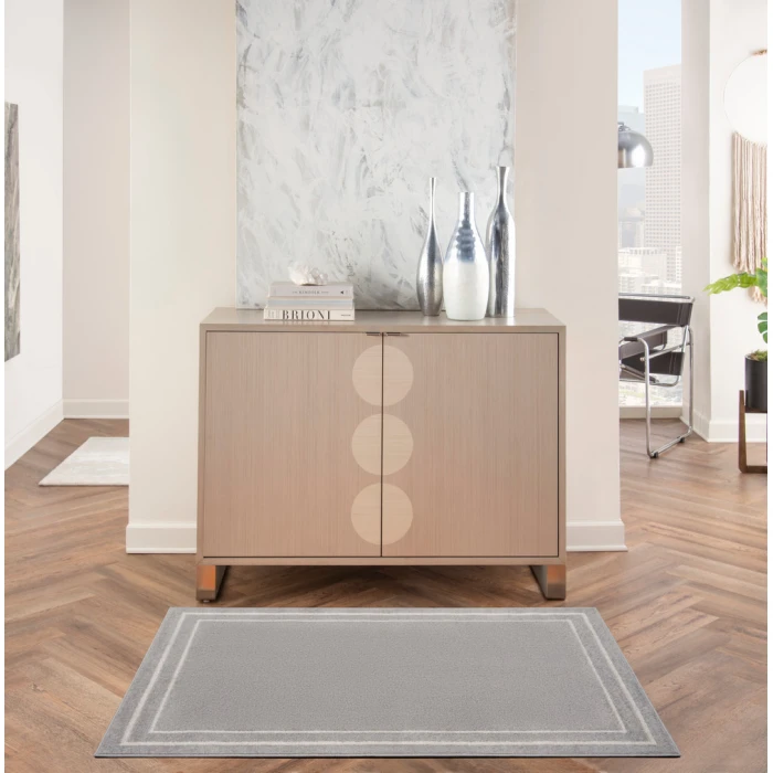 Nourison Nourison Essentials Area Rug NRE02 Grey/Ivory