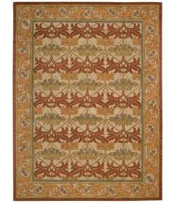 Nourison Home India House Red IH86 8ft. x 10ft.6in. Rect. Rug