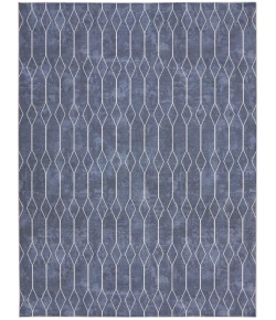 Nourison Home New Concept Washables SR107 Navy 7 ft. 10 in. X 9 ft. 10 in. Area Rug