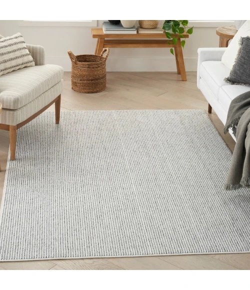 Nourison Natural Texture Ivory Grey NTX01 9 ft. X 12 ft. Rect. Rug