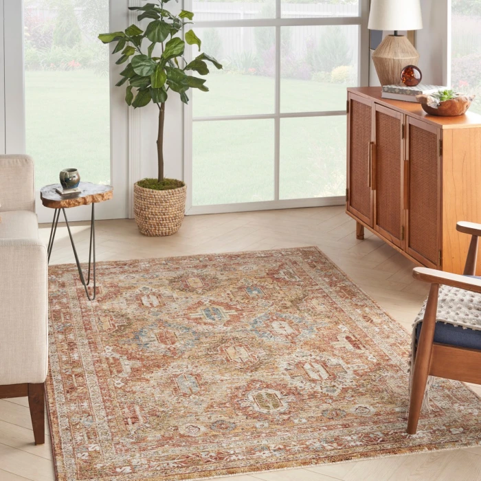Nourison Sahar Rust SHR01 5 ft. X 8 ft. Rect. Rug