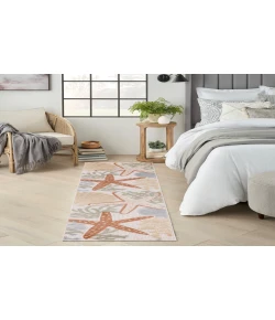 Nourison Home Aloha ALH24 Ivory Multicolor 2 ft. X 6 ft. Area Rug