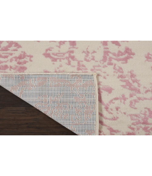 Nourison Jubilant Ivory Pink JUB09 2 ft. X 6 ft. Rectangle Rug