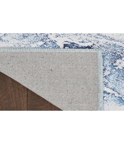 Inspire Me! Home Décor Daydream Ivory Blue DDR01 2 ft. 2 in. X 7 ft. 6 in. Rectangle Rug