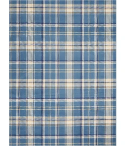 Nourison Home Grafix GRF03 Blue 5 ft. 3 in. X 7 ft. 3 in. Area Rug