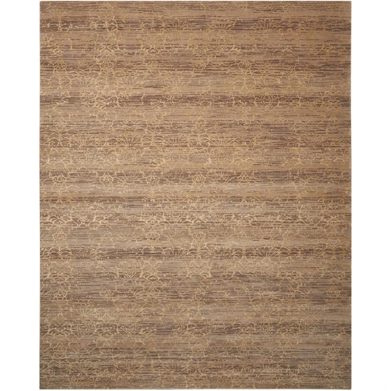 Nourison Home Silken Allure Brown SLK26 5ft.6in. x 8ft. Rect. Rug