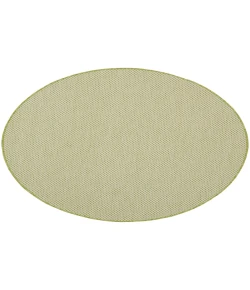 Nourison Home Courtyard COU01 Ivory Green 5 ft. Round Area Rug