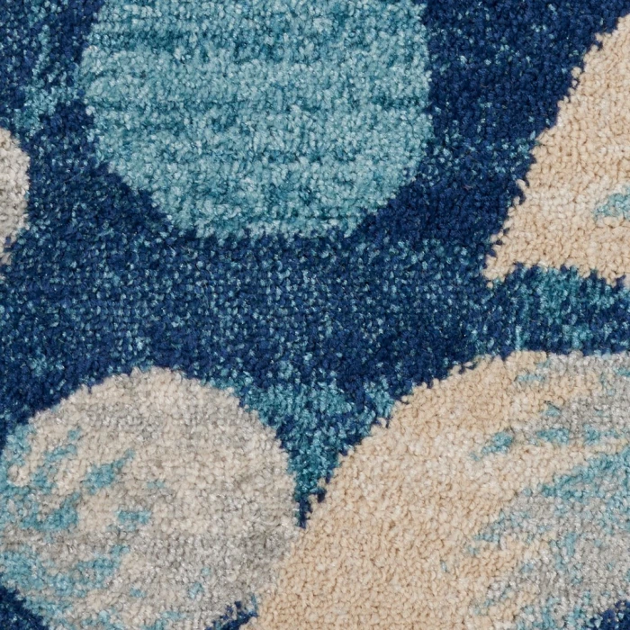Nourison Tranquil Round Area Rug TRA03-Navy