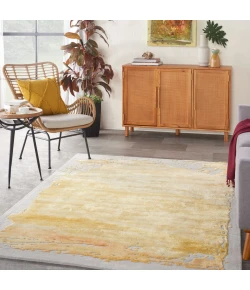 Nourison Home Prismatic PRS19 Grey Gold 5 ft. 6 in. X 7 ft. 5 in. Area Rug