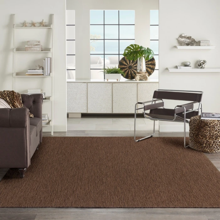 Nourison Washable Solutions Mocha WSL01 10 ft. X 14 ft. Rect. Rug