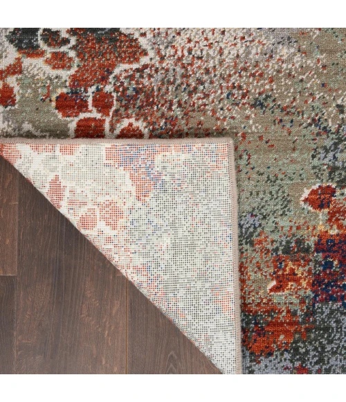 Nourison Artworks Area Rug ATW02-Seafoam/Brick