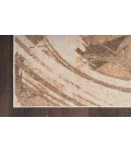 Nourison Astra Machine Washable Beige ASW14 4 ft. X 6 ft. Rectangle Rug