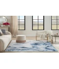 Inspire Me! Home Décor Daydream Ivory Blue DDR01 3 ft. 11 in. X 5 ft. 11 in. Rectangle Rug