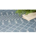 Nourison Astra Machine Washable Blue ASW10 4 ft. Round Rug