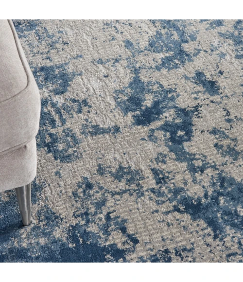 Nourison Rustic Textures Area Rug RUS16-Grey/Blue