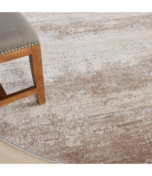 Nourison Rustic Textures Area Rug RUS03 Beige 7'10" Round