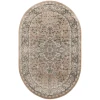 Nourison Home Quarry QUA05 Beige Grey 5 ft. X 8 ft. Oval Area Rug