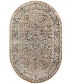 Nourison Home Quarry QUA05 Beige Grey 5 ft. X 8 ft. Oval Area Rug