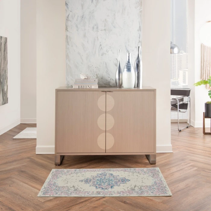 Nourison Grafix Area Rug GRF14-Ivory/Pink