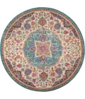 Nourison Passion Round Area Rug PSN22-Ivory/Multi