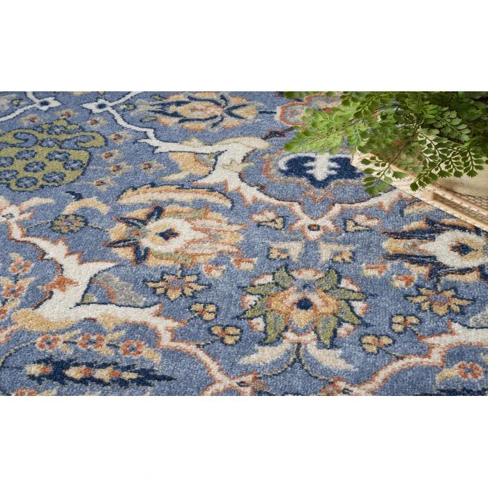 Nourison Allur Light Blue ALR03 4 ft. X 6 ft. Rectangle Rug
