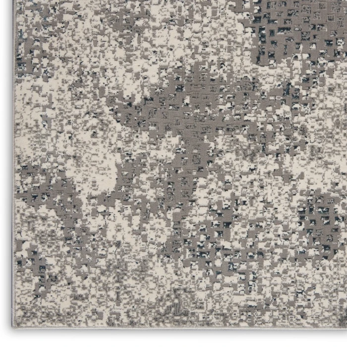 Michael Amini MA90 Uptown Area Rug UPT02-Ivory/Grey