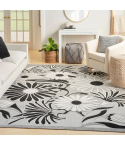 Nourison Home Aloha ALH33 Black White 7 ft. 10 in. X 10 ft. 6 in. Area Rug
