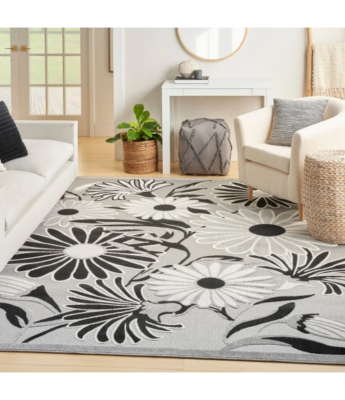Nourison Aloha Area Rug ALH33 Black White