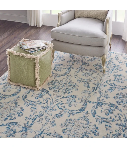 Nourison Jubilant Area Rug JUB09-Ivory Blue