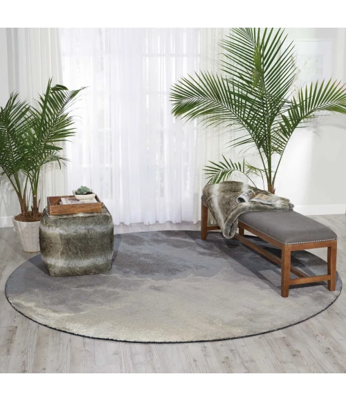 Nourison Twilight Round Area Rug TWI18 Storm 8' Round