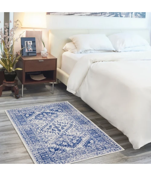 Nourison Whimsicle Area Rug WHS15-Ivory Navy