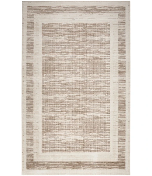 Nourison Serenity Home Mocha Ivory SRH07 7 ft. 10 in. X 9 ft. 10 in. Rectangle Rug