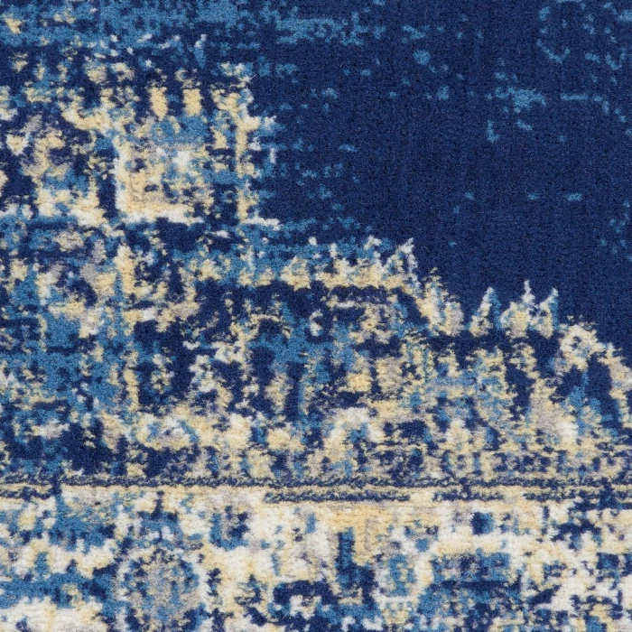 Nourison Grafix Area Rug GRF14-Navy Blue
