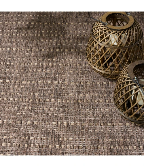 Nourison Tulum Brown TLM01 6 ft. X 9 ft. Rect. Rug