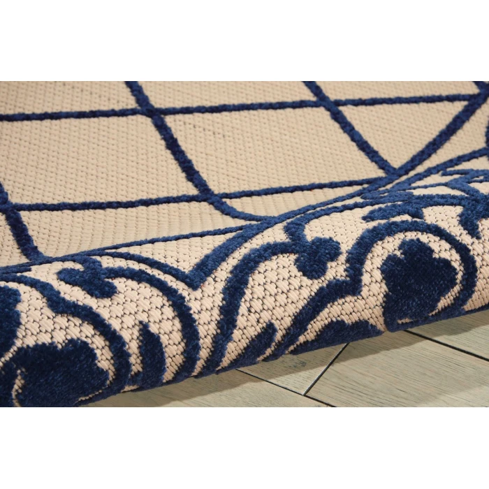 Nourison Home Aloha Blue ALH16 9ft.6in. x 13ft. Rect. Rug