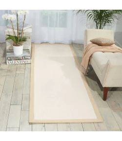 Nourison Home Sisal Soft SSF02 White 2 ft. 6 in. X 8 ft. Area Rug