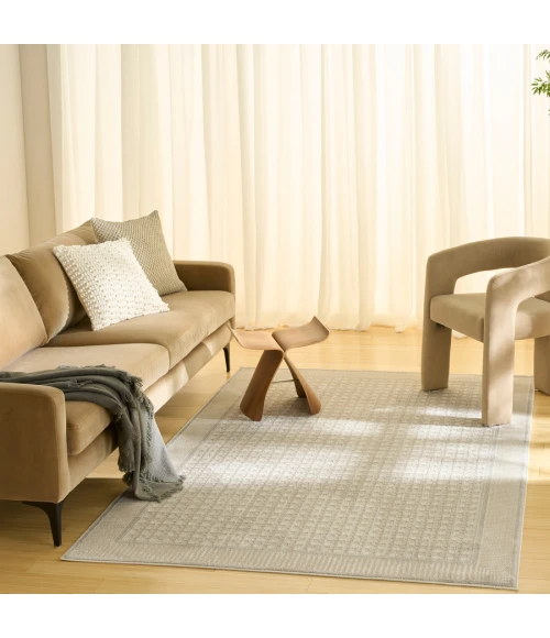 Nourison Home Nordic Beige NRC03 4 ft. X 6 ft. Rectangle Rug