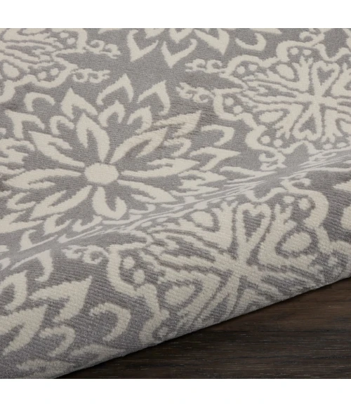 Nourison Jubilant Round Area Rug JUB06-Ivory/Grey