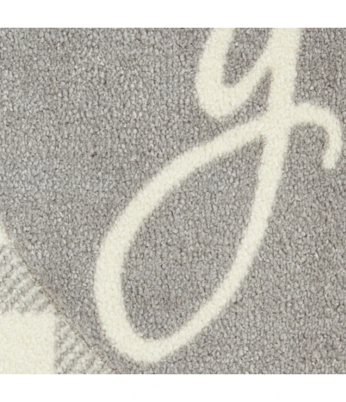 Nourison Accent Decor/Xmas Area Rug 103JP-Grey