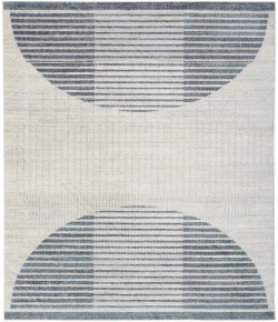 Nourison Home Astra Machine Washable ASW03 Ivory Blue 9 ft. X 12 ft. Area Rug