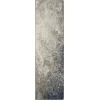 Nourison Home Passion PSN10 Charcoal Ivory 2 ft. 2 in. X 7 ft. 6 in. Area Rug