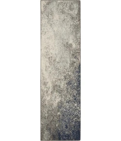 Nourison Home Passion PSN10 Charcoal Ivory 2 ft. 2 in. X 7 ft. 6 in. Area Rug