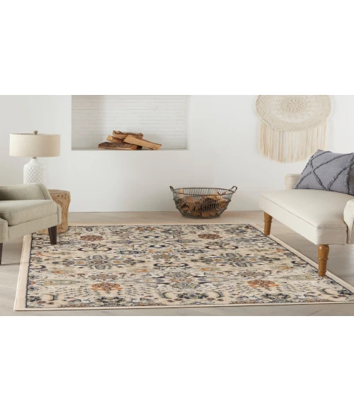 Nourison Allur Beige ALR03 4 ft. X 6 ft. Rectangle Rug
