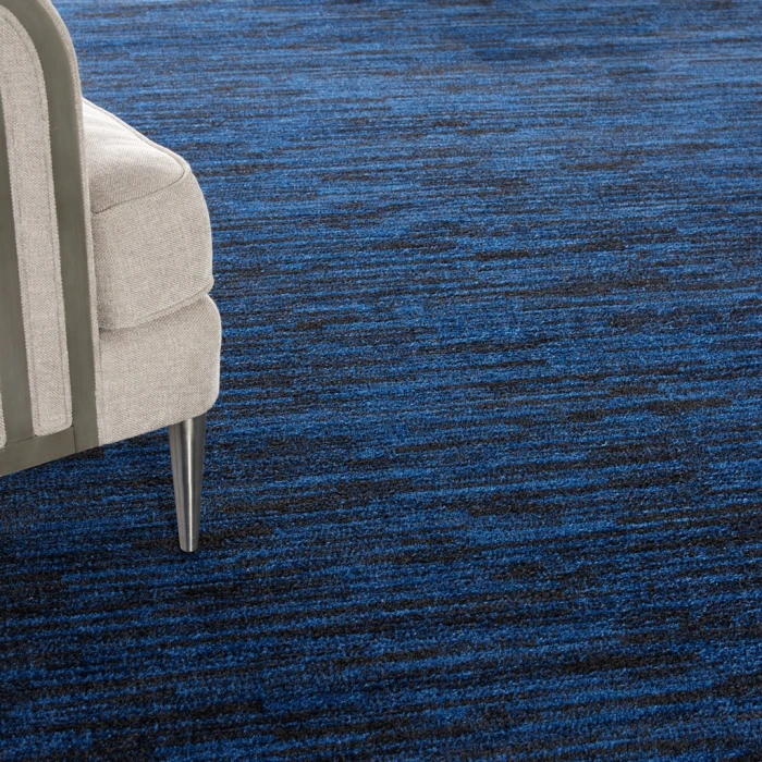 Nourison Essentials Midnight Blue Area Rug NRE01-Midnight Blue