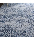 Nourison Damask Area Rug DAS06-Ivory/Navy