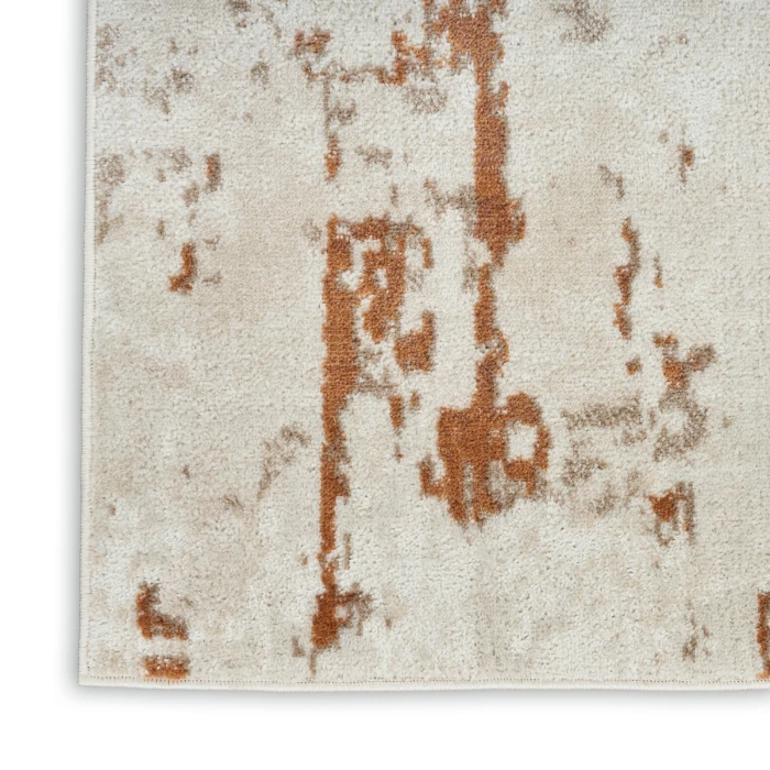 Nourison Quarry Ivory Rust QUA01 4 ft. X 6 ft. Rect. Rug